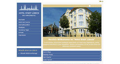 Desktop Screenshot of hotel-stadt-luebeck.de